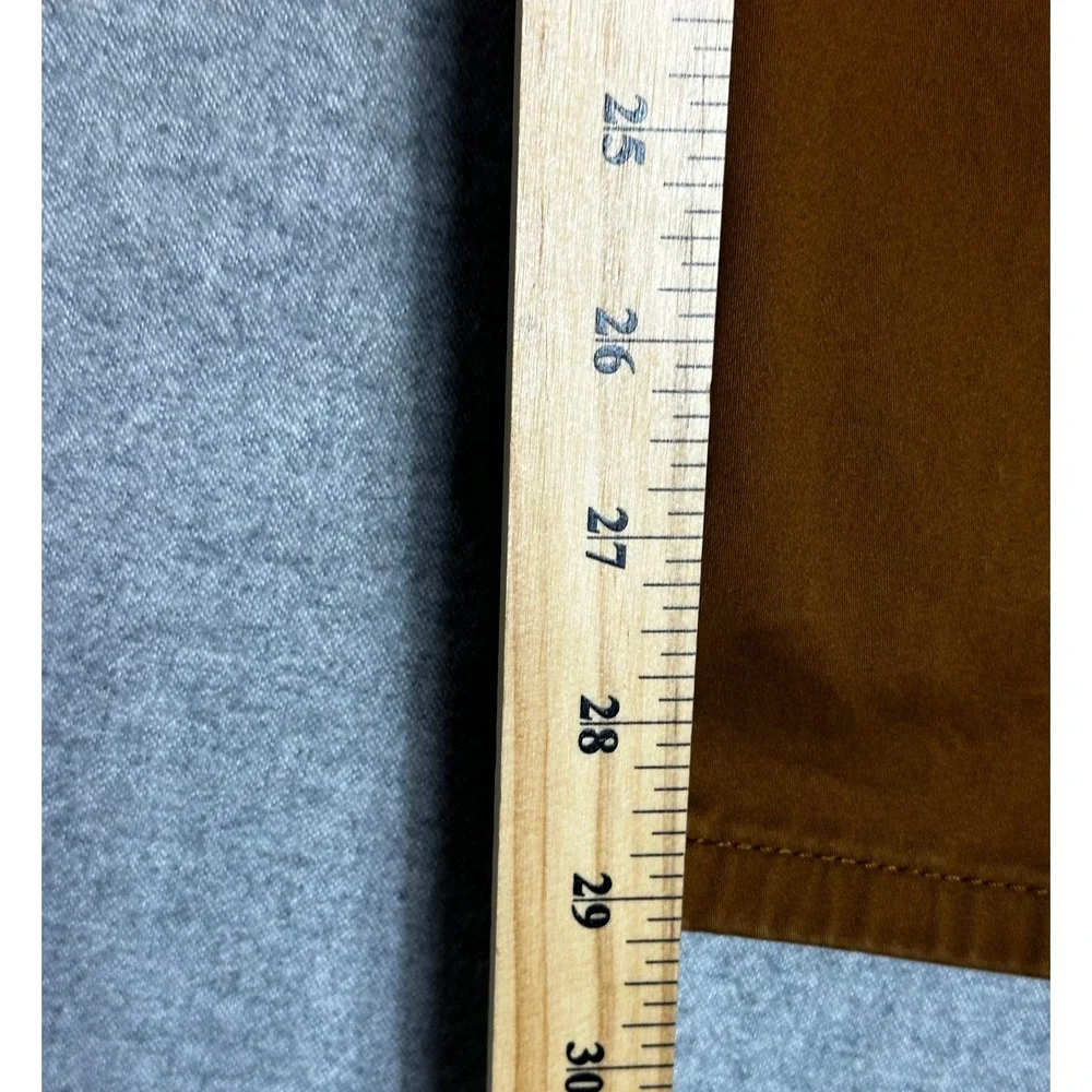 Ben Sherman Pants Men 36x32 Cognac Brown Slim Fit Stretch Cotton Chino Trousers